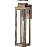 Hinkley Sag Harbor One Light Outdoor Large Wall Lantern, Burnished Bronze Finish w/Clear Glass