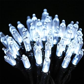 Qedertek Batterie Lichterkette, Weihnachtsbaum Lichterkette, 10M 100 LED Lichterkette 8 Modi mit Memory & Timing Funktion für