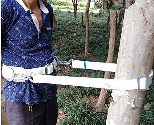 HUAWELL Safety Belt with Adjustable Lanyard, Tree Climbing Construction Harness Protective Gear, Personal Protection Fall Arrest Kit