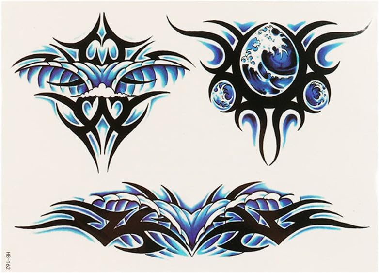 Akabsh_accessory Personality Temporary Body Tattoos Sticker for Party,Colorful Waterproof Tattoo Paper,Fake Tattoo