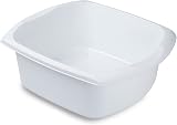 Addis Rectangular Washing Up Bowl White 9.5 Litre Large Capacity