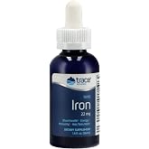 Trace Minerals Iron Liquid Supplement, 22 mg Ferrous Sulfate, 1.9 fl oz | Gentle on the stomach, High-absorption ionic form, Supports energy and immune health, 46 servings per bottle, Mix into juice