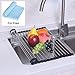 NEX Dish Drying Rack Over-The-Sink Folding Dish Drainer for Kitchen Use Drying Mat(D001)