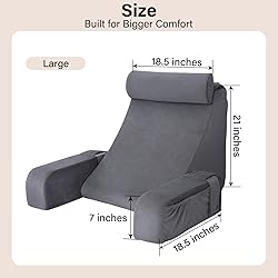 ENITYA Reading Pillow for Sitting in Bed