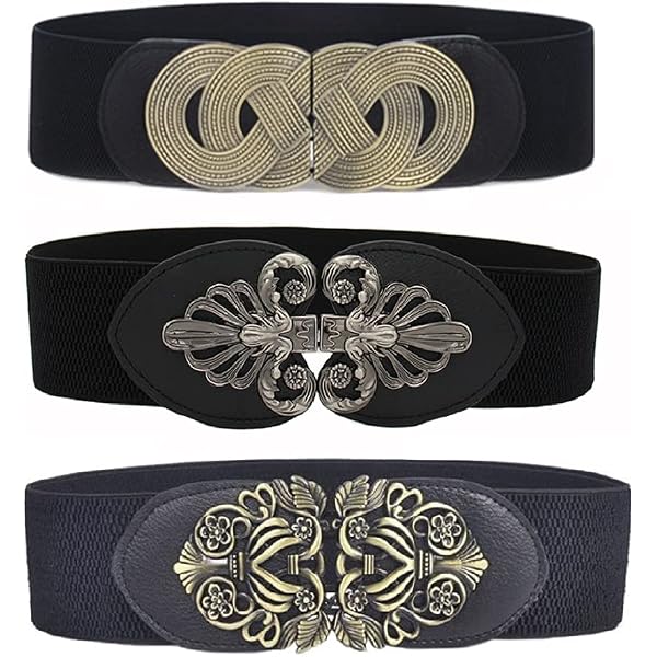Syuer Women Retro Style Stretchy Waist Belt Vintage Elastic  display picture 3
