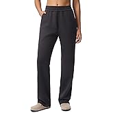 Seamaid Women's 30" Wide Leg Sweatpants with Pockets High Waisted Sweat Pants Stretch Casual Lounge