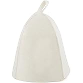 Eva Felt Sauna Hat Plain White without embroidery
