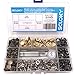 Seloky 120 Set 4 Colors Snap Fasteners Leather Snaps Button Kit Press Studs with 4 Pieces Fixing Tools, 12.5 mm in Diameter