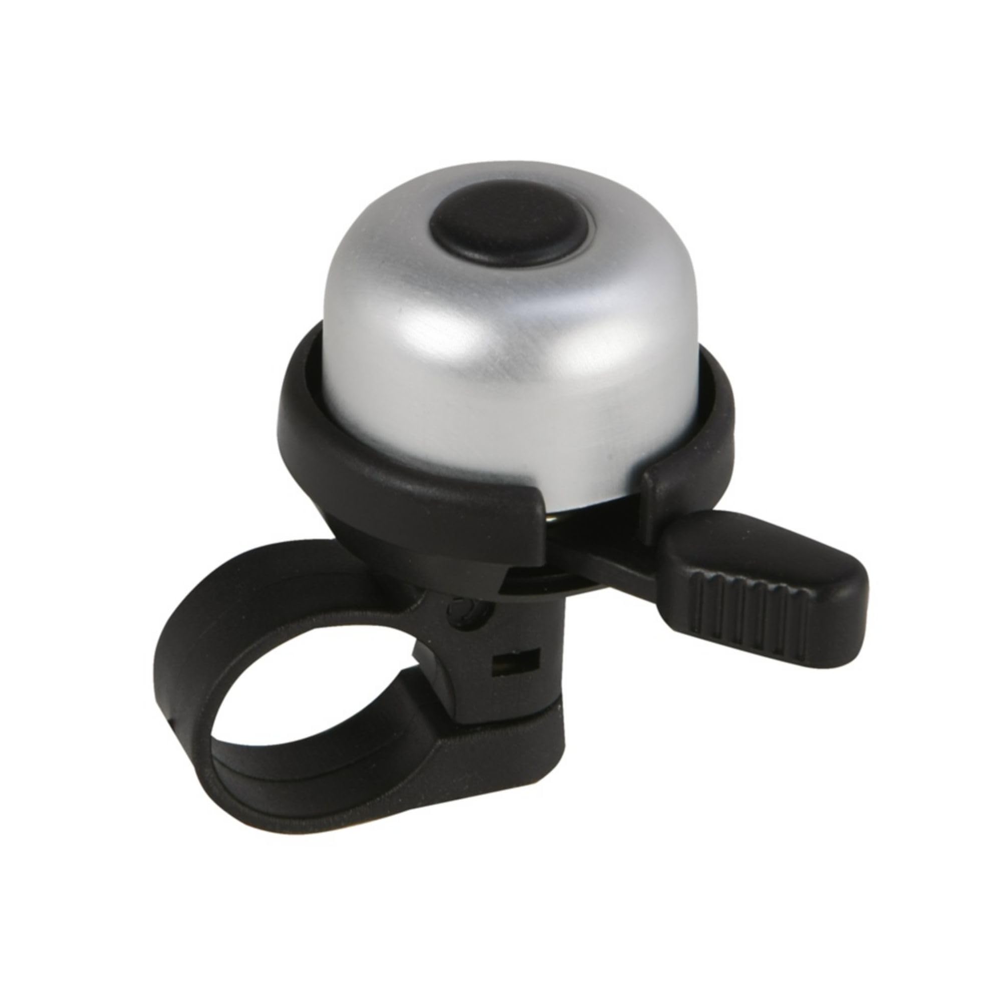 FISCHER Mini Ding Dong Bicycle Bell, Silver, One Size