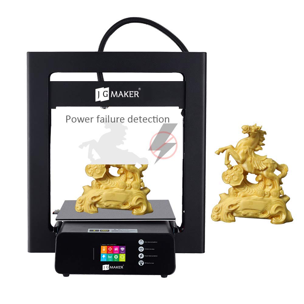 JGMAKER 3D Printer A5S DIY Kit Aluminum Color Touch Screen Upgrade Desktop 3D Printing Machine PLA Filament Large Build Size 305x305x320mm