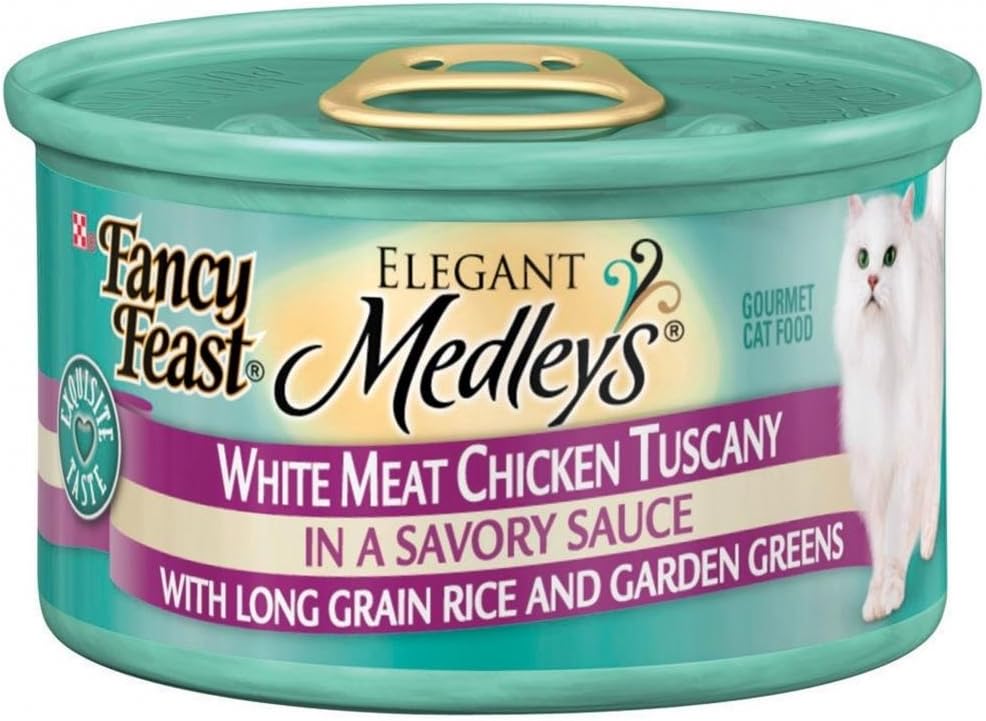 Fancy Feast Elegant Medleys White Meat Chicken Tuscany Canned Cat Food