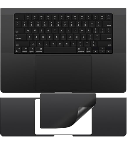 Uppercase GhostShield Ensemble De Protections Premium Pour Repose-Poignets, Protection Contre Les Rayures Et L'usure, Compatible Avec MacBook Air 15" 2024 2023 M3/M2, A3114 A2941, Argenté