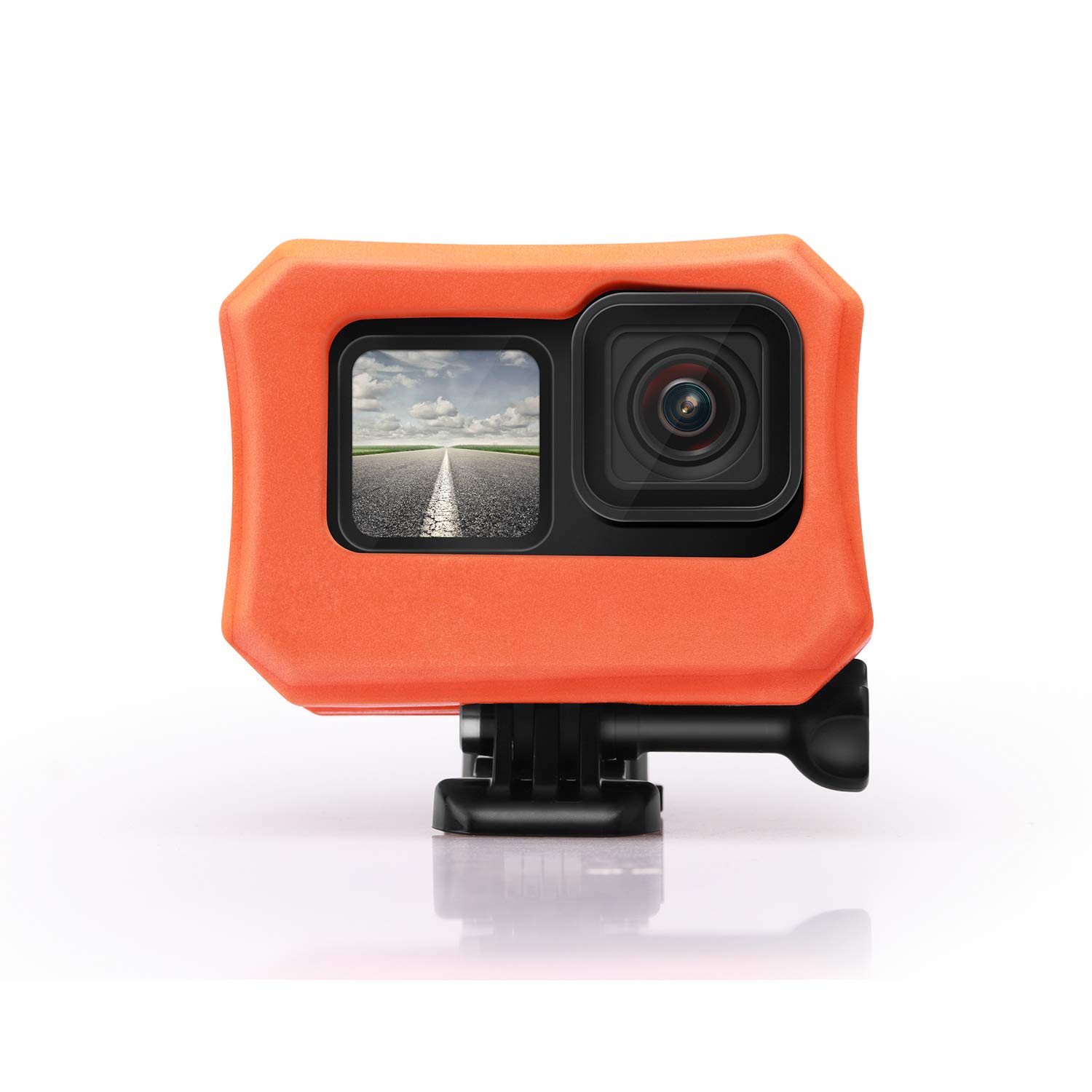 Floaty for GoPro 11 Hero10 Hero 9 - Float Housing Case Cover for Camera Anti-sink Floating Accessory - Orange