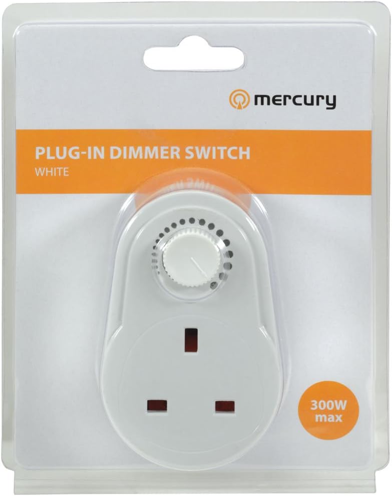 Plugin Dimmer Switch White (Only compatible with dimmable bulbs
