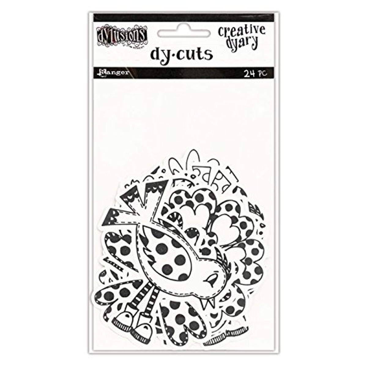 Ranger Dylusions Creative Dyary Die Cuts 3, Paper, Multi-Colour, 17.2 x 9.6 x 0.7 cm