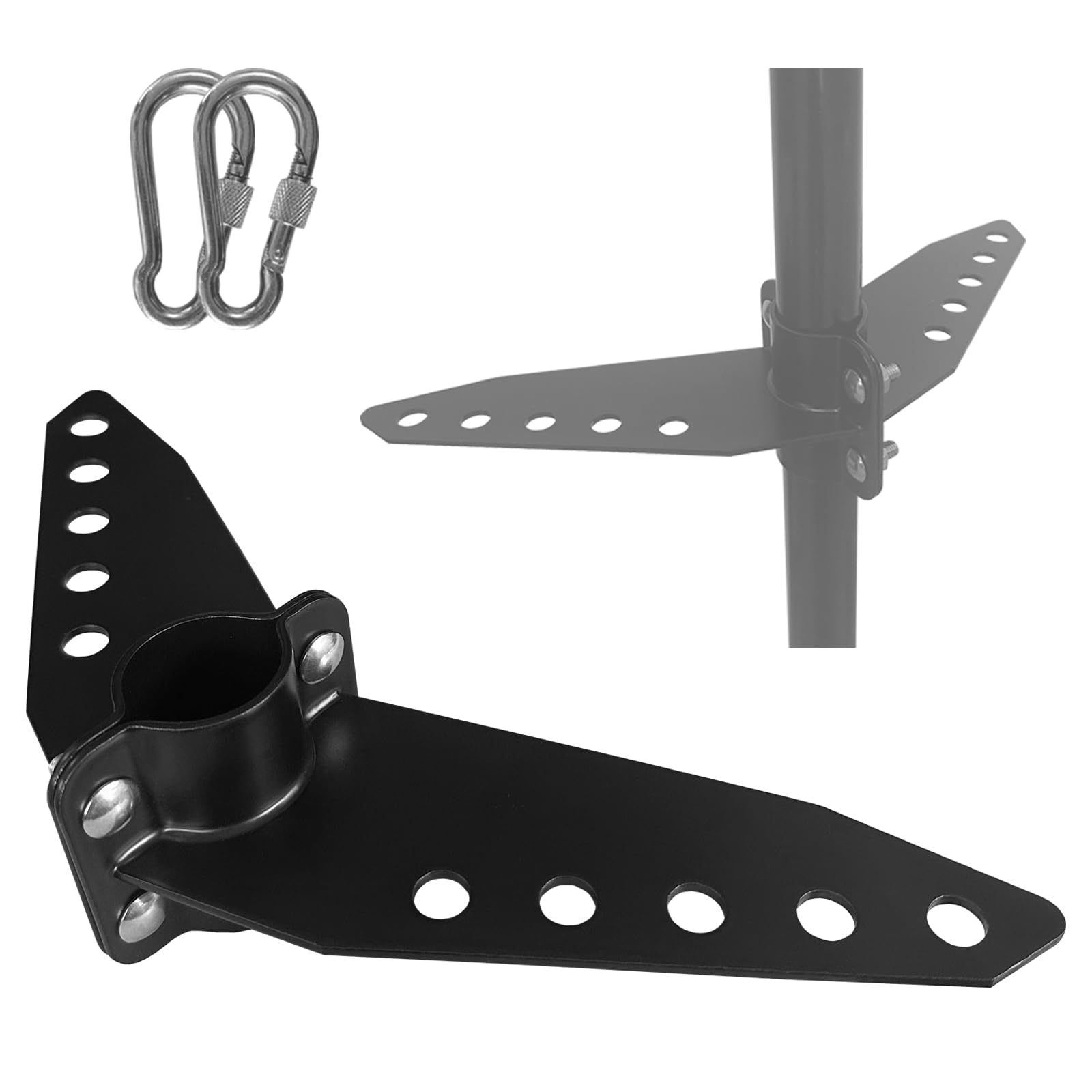 Photo 1 of Steering Triangle for Withbrush Electric Trolling Motors and Brushless Kayak Trolling Motor,Steering Bracket Replacement Parts Kit (Black)