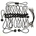 63058 Dajia 25Piece 5mmx9 inch Ball Bungee Canopy Ties tarp Ties Bonus 6pc Mini Bungee Cord
