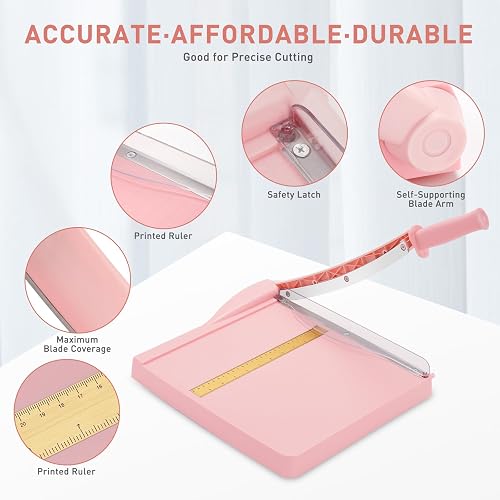 Paper Cutter 12 Inch Pocket Sized 12-Inch Heavy Duty Guillotine Paper ...