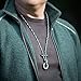 The Friendly Swede Paracord Fire Starter Survival Necklace - Ferro Rod Flint and Steel Necklace (Black)