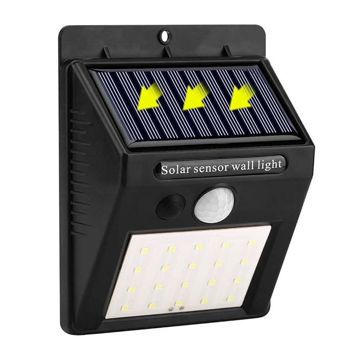 Zomoza Solar Day Night Auto On Off Solar Charging Light Outdoor Waterproof Home Garden Security Lights