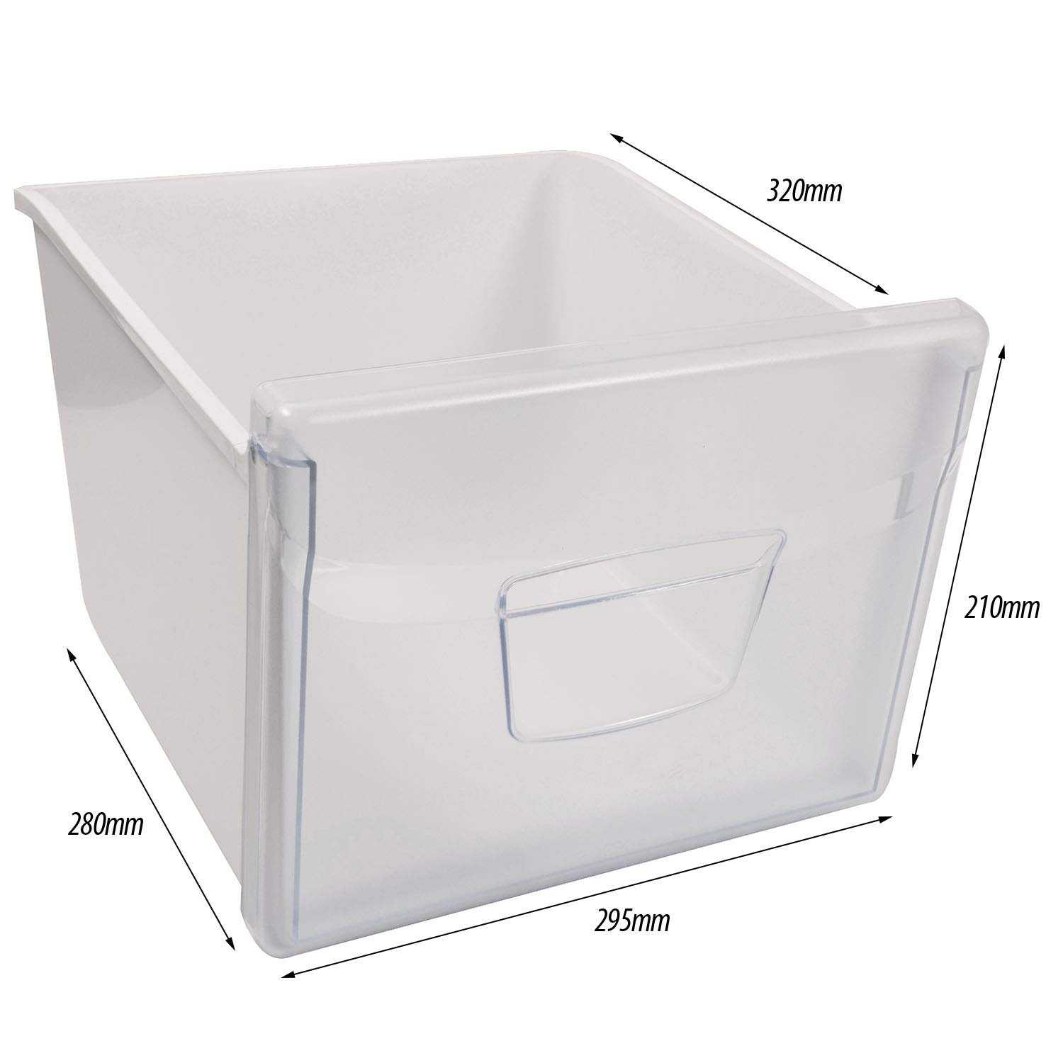 Spares2go - Cajón de ensalada para congelador Indesit (2 unidades ...