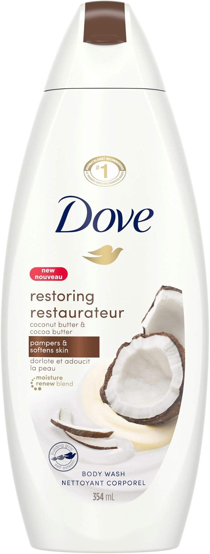 Dove Restoring Coconut Butter and Cocoa Butter Body Wash with Skin