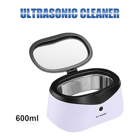 Ultraschallreiniger Reinigungsgerät 600ml Digital Ultrasonic Cleaner Reiniger Edelstahl Ultraschallbad mit Uhrenhalter und Re