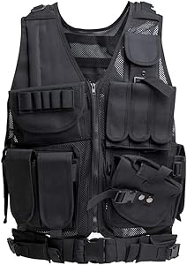 Himal Sports-Vest, 600D Encryption Polyester Adjustable Lightweight Combat-Vest for Games or Training