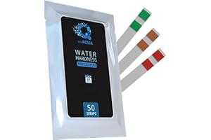 WeAQUA Water Hardness Test Kit - DoubleCheck 50 Strips - Hard Water Testing Kit – Tests Calcium & Magnesium (0–425 PPM) – for Tap, Well, Drinking, Pool, Spa & Dishwasher