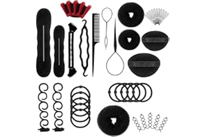 SHERCHPRY 13pcs Hair Bun Maker Set Hair Styling Tool Plastic Braiding Accessories for Women and Girls