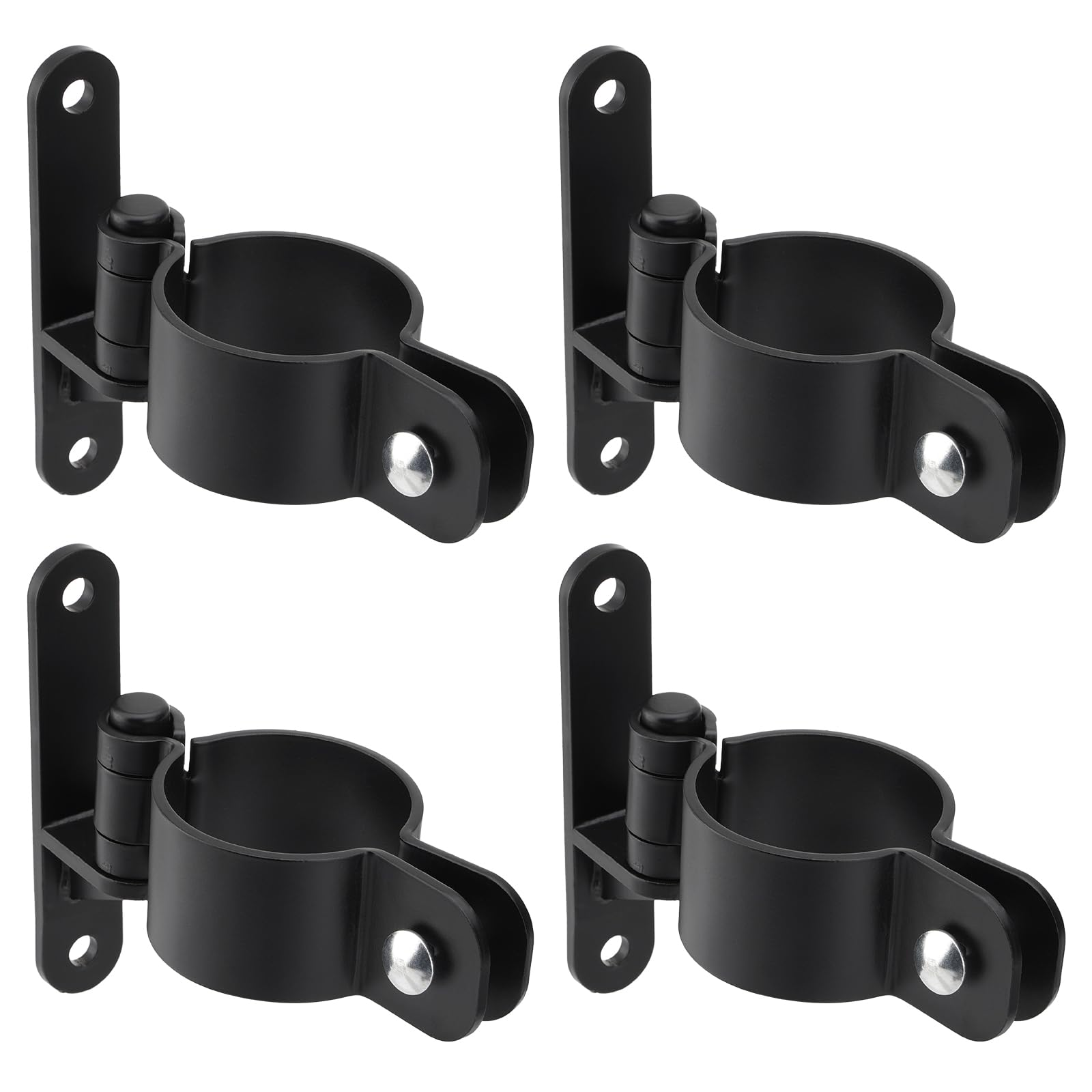 Photo 1 of SPARKWHIZ Gate Hinges Wall Mount 2-3/8'' Pipe Gate Hinge with 5/8'' Pin for Barn Fence Farm and Sports Field Gate, ONLY Fit 2-3/8'' OD Posts, Pipes, Pack of 4