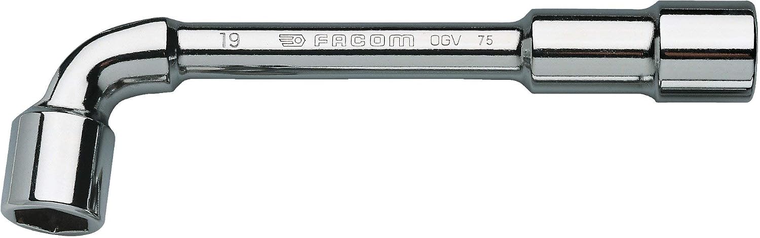 Clé à Pipe Débouchée Facom 6 Pans X 6 Pans, Taille 11/16, Longueur 195 Mm - Garantie 20 Ans