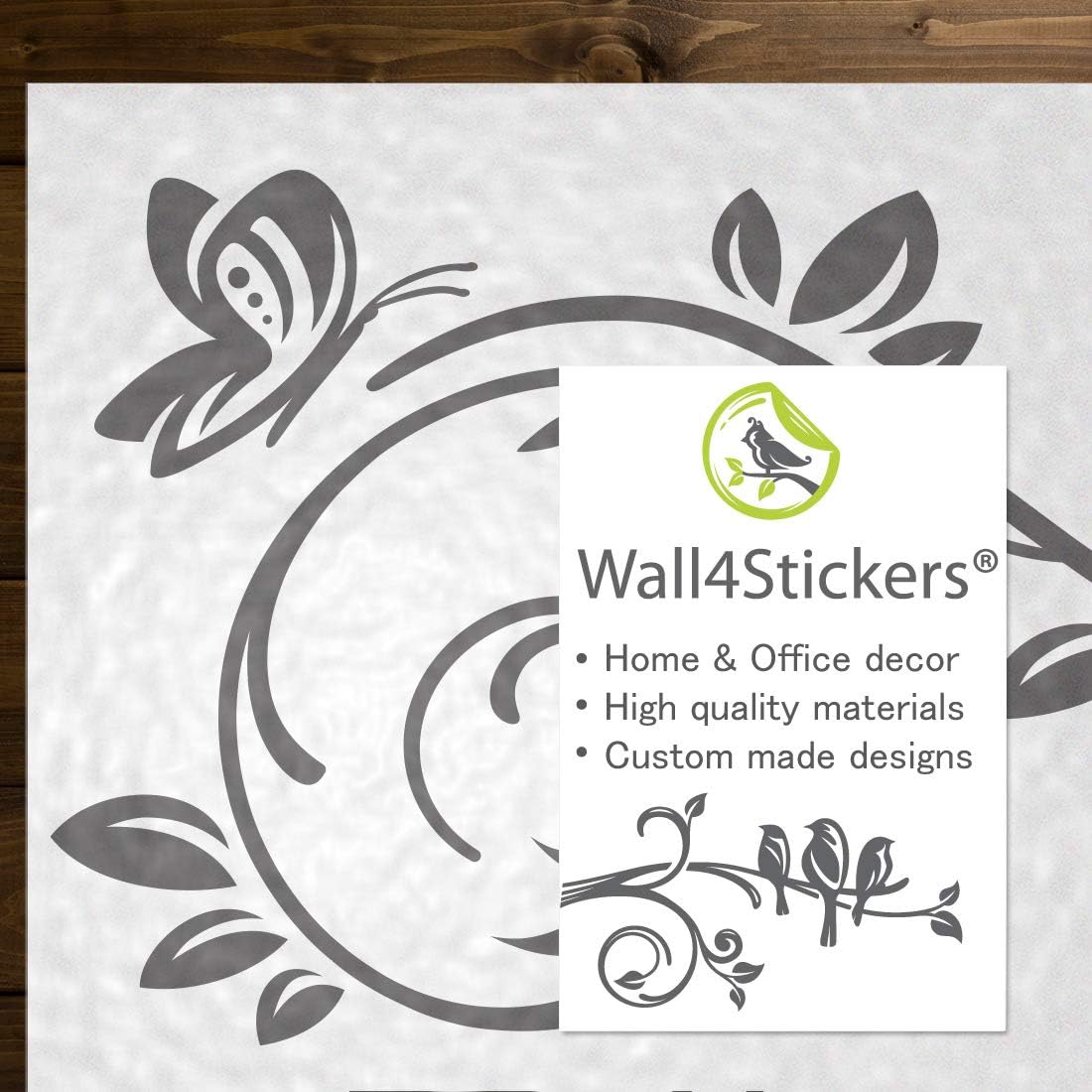 Flowers Butterflies Wall Sticker Floral Ornament Bloom Wallpaper Vinyl Decal Mural Home Living Room Bedroom Decoration Sticker - Image 3