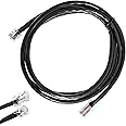 Hoqqf APG Printer Interface Cable CD-101A for Cash Drawer to Printer Connection with MultiPRO Interface, RJ12/ RJ45 Male,Compatible with EPSON Star Printers (Black-5ft)