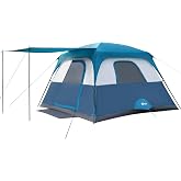 Portal Instant Cabin Tent 6/8/10 Person, Large Family Camping Tent with Rainfly