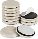 Shintop 12pcs 2 Inch Furniture Sliders Self Adhesive Beige Be 2in
