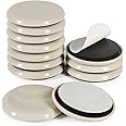Furniture Sliders, 12pcs Furniture Movers 2 Inch Moving Pads Self Adhesive Gliders for Carpet and Hardwood Floors(Beige)