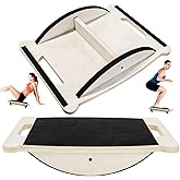 ELFULLY Wooden Balance Board, 350LBS Wobble Board with Handle for Adults, Anti-Slip Rocker Boards for Physical Therapy & Core Strength, Balancing Boards for Office Standing Desk