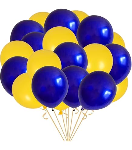 thumbnail image 2 of Royal Blue Gold Birthday Decorations 121Pc Banner Balloons For Men 16-60th Party 2 of 9