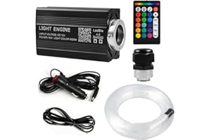 twcrvil 500pcs Fiber Optic Car Headliner Star Light LED Home Roof Twinkle Ceiling Lights Kit Starlight Headliner Kit Durable