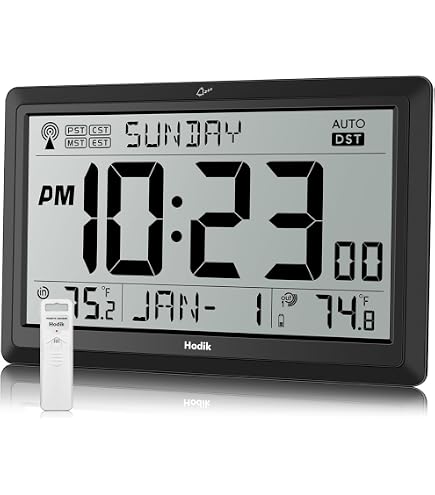 Amazon.com: HODIK Wall Clock Atomic with Indoor Outdoor