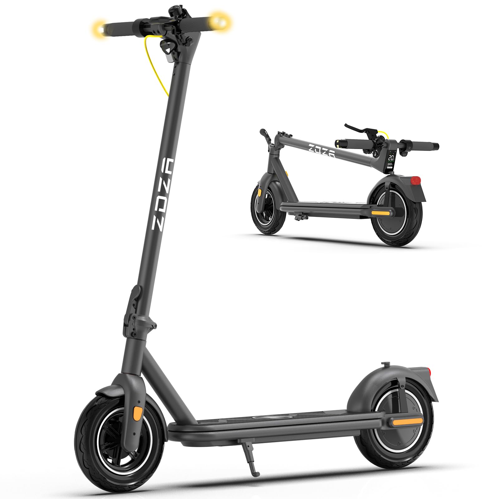 Photo 1 of **AS IS, FINAL SALE**  Electric Scooter, 500W Motor & 20MPH, 10" Solid Tires, 25.6 Miles Max Range, Escooter for Adults, Foldable Lightweight E Scooter with Turn Signals & Cruise Control