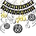 60th Birthday Decorations Kit- Konsait Cheers to 60 Years Banner Swallowtail Bunting Garland Sparkling Celebration 60 Hanging Swirls,Perfect 60 Years Old Party Supplies 60th Anniversary Decorations primary