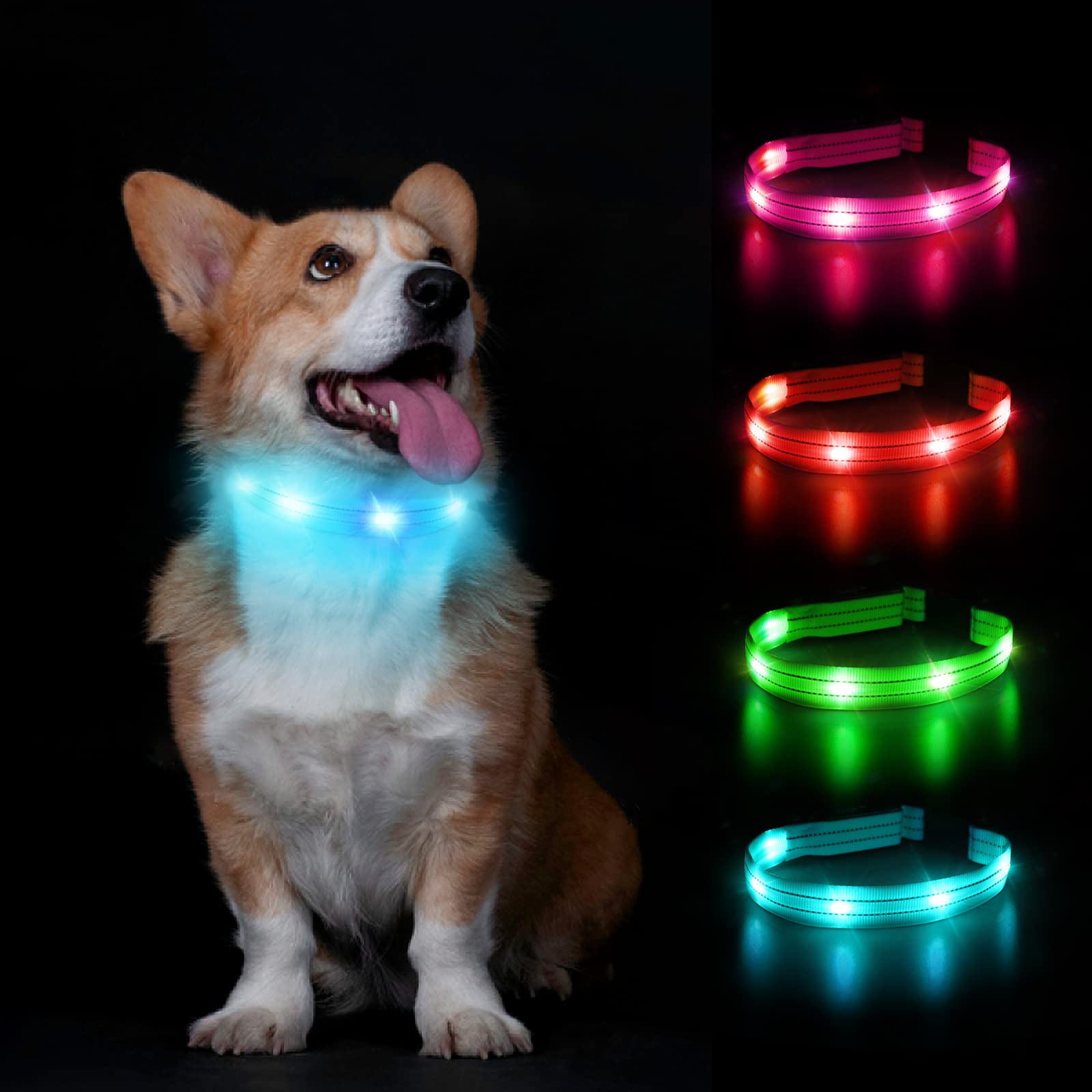 PcEoTllar Rechargeable Bark Collar - Humane Dog Barking Collar with Vibration & Beep - No Shock Anti Bark Collar effective for Small/Medium/Large Dogs, Anti Barking