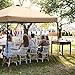 Abba Patio Replacement Top Cover for 10 x 10-Feet Outdoor Instant Folding Canopy, Tan(Frame not Included)