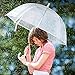 Clear Umbrella, Mirviory Transparent Bubble Dome Umbrella, Lightweight Easy Carrying Suitable for Women and Girls, Wedding Decoration Umbrella