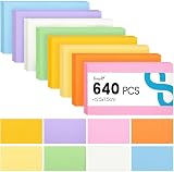 Koogel 640PCS Flash Cards 12.5x7.5cm 150gsm 8 Colour Coding System view 1