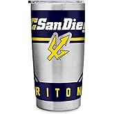 Rico Industries NCAA UC San Diego Tritons Standard 20oz Stainless Steel Tumbler with Lid - Great For Coffee, Tea, Water or Cocktails