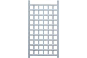 DURATREL Dura-Trel PVC Garden Trellis for Climbing Vine Plants, Country Garden, White, 35" x 66"