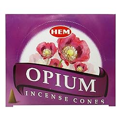 Opium Incense Cones and Cone Incense Burner Bundle